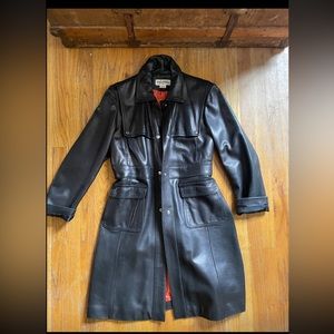 Michael Kors Leather Coat Pre-owned